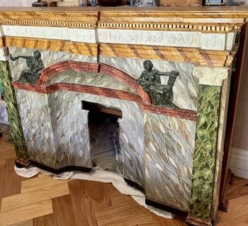 Gilio Barbara - Elaborate fireplace surround