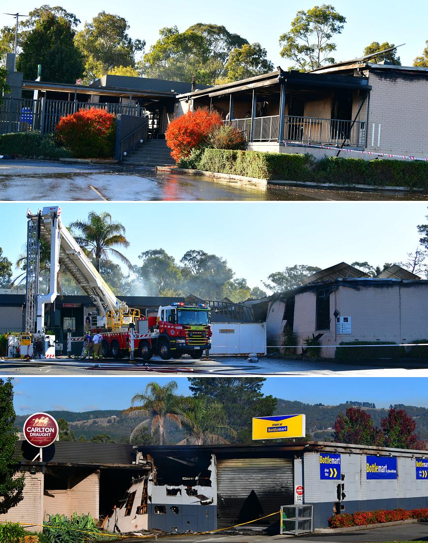 Photos of the aftermath of the hotel fire