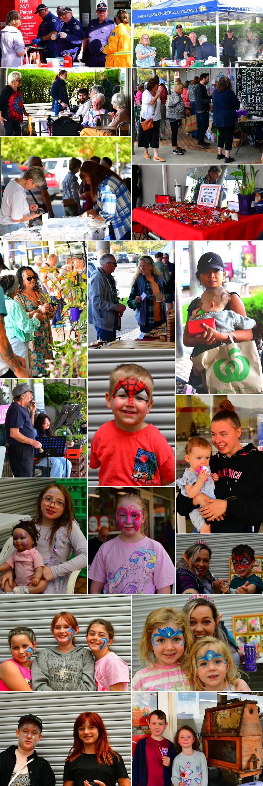 Collage of scenes from the market