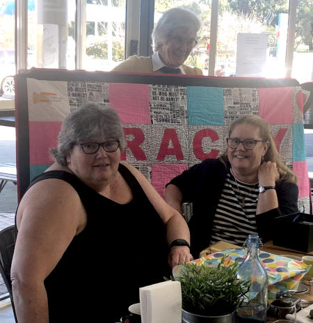 Tracey - with quilt and other CDN members