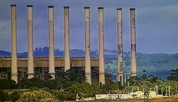 Hazelwood Chimneys before demolition
