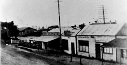 Back of shops in the railway reserve, a noted eye-sore