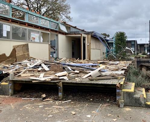 Hazelwood Nth P S Admin building demolition