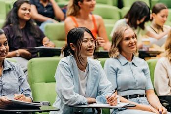 Students in lecture theatre