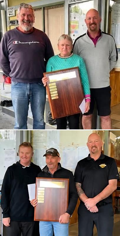 Match play winners and club officials