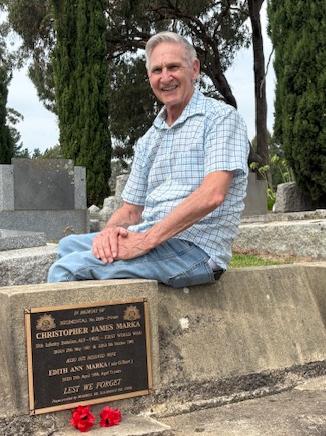 Grave Plaque for Christopher James Marka