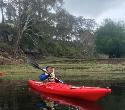 Kayaking on inland water