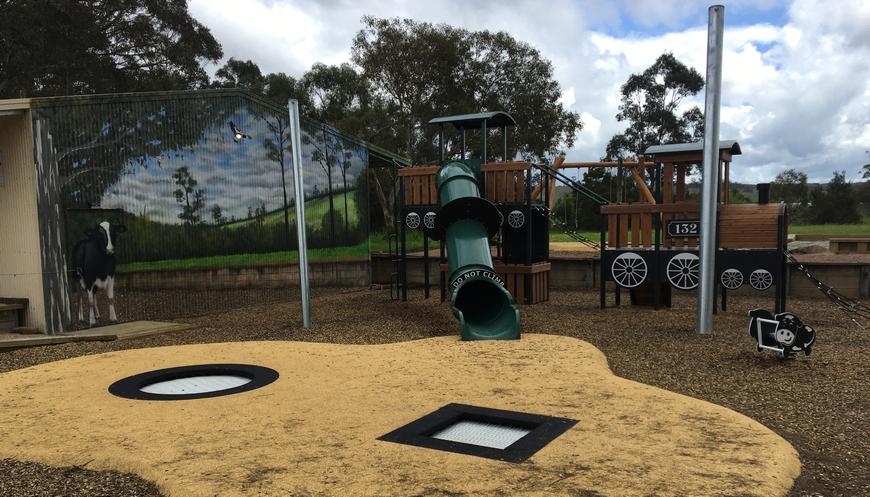 New childrens playground equipment